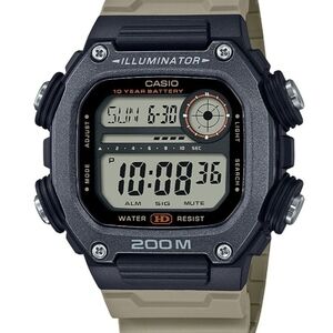 Casio Illuminator World Time Watch,  Khaki/ Gunmetal/Black, DW291HX-5AV, NEW!